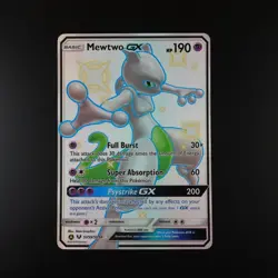 Mewtwo GX SV59/SV94 Pokemon Hidden Fates Holo Full Art Card - Image 1