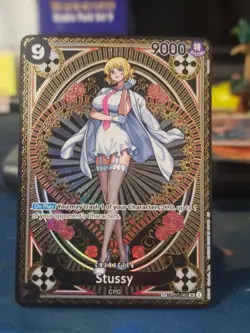 ONE PIECE TRADING CARD GAME Stussy (SP) OP07-085 A Fist of Divine Speed Foil - Image 2