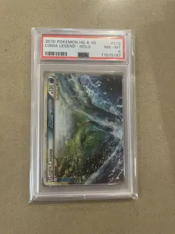 PSA 8 Lugia Legend Top Half 113/123 HG & SS Graded Pokemon Card - Image 1
