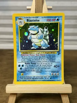 Blastoise 2/130 Holo Rare - Base Set 2 - Pokemon Card - LP - SWIRL 🌀 - Image 1
