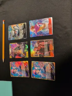 One Piece TCG English SEC/ Alt Art Card Lot Of 6 - Image 1