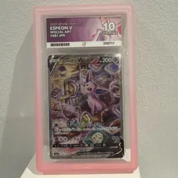 Ace 10 Espeon V 081/069 FA SR S6A Eevee Heroes Japanese Pokemon Card GEM MINT - Image 1