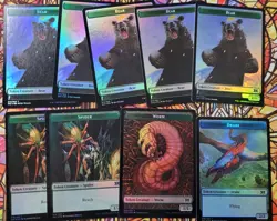 9x Knight FOIL TOKENS 005 Double Sided Double Masters 2022 2X2 MINT MTG - Image 2