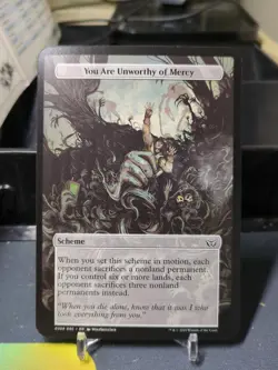 MTG You Are Unworthy of Mercy - Duskmourn: House of Horrors Commander Archenemy - Image 1