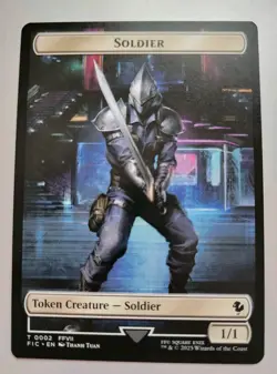 MTG - Final Fantasy: Rebel (0007) Soldier (0002) - Token - Near Mint - Image 2