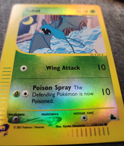 Vintage 2003 Pokemon Skyridge Zubat #118/144 Reverse Holo Common - Image 5