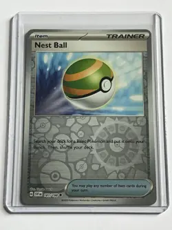 Nest Ball 181 / 198 Pokemon Scarlet & Violet Base 2023 Near Mint Reverse Holo - Image 1