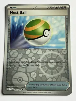 Nest Ball 181 / 198 Pokemon Scarlet & Violet Base 2023 Near Mint Reverse Holo - Image 4