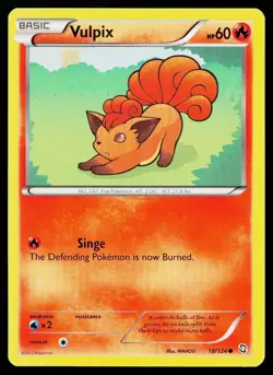 Vulpix 18/124 Common Dragons Exalted Pokemon Lightly Played - Image 1