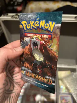 Pokemon HS Unleashed Sealed English Booster Pack (2010) Entei Pack - Image 3