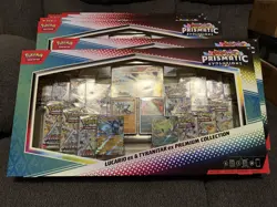 Pokemon Prismatic Evolutions Lucario ex & Tyranitar ex Premium Collection Box - Image 1