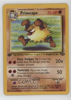 Primeape 1st Ed. Pokemon Jungle #43 1999 - Image 1