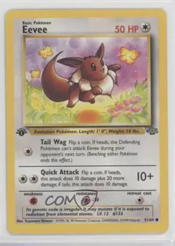 Eevee 1st Ed. Pokemon Jungle #51 1999 - Image 1
