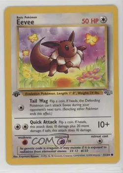 Eevee 1st Ed. Pokemon Jungle #51 1999 - Image 1