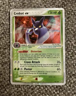 Pokemon TCG Crobat ex 96/107 Deoxys Holo MP 2005 - Image 1