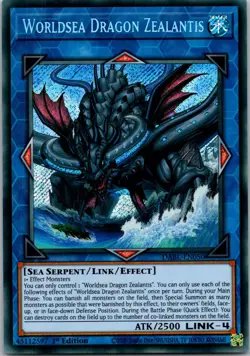 Yugioh Worldsea Dragon Zealantis DABL-EN050 1st Edition Secret Rare NM - Image 1