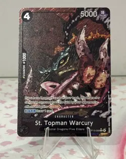 One Piece St. Topman Warcury Alt Art #OP13-089 Foil Carrying On His Will NM - Image 1