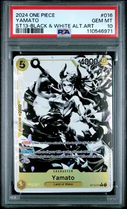 2024 ONE PIECE ULTRA DECK ST13-THE THREE BROTHERS #016 YAMATO PSA 10 - Image 1