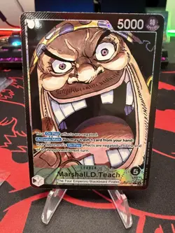 Marshall.D. Teach OP09-081 Leader ALT ART One Piece Emperors in the New World - Image 1