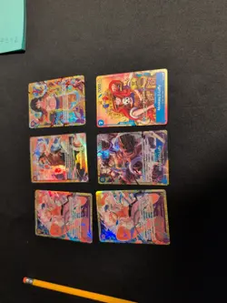 One Piece Tcg Collection, 6 card Lot (Luffy Cards) NM - Image 1