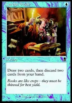 Careful Study -Foil Medium Play MTG Odyssey - Image 1