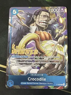 Crocodile (Store 2-on-2 Battle 2025 Winner) P-082 One Piece Promotion Cards Foil - Image 1