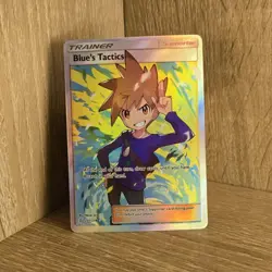 Pokemon Blue's Tactics Holo Full Art Ultra Rare Card 231/236 Unified Minds NM/M - Image 1