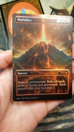Worldfire FOIL Proxy Playtest Card with Custom Fantasy Art - Image 2