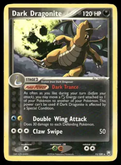 Pokemon Cards Dark Dragonite 15/109 Team Rocket Returns Rare HP - Image 1