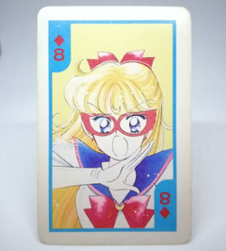 8 Sailor V DIA Sailor Moon Pretty Guardian Playing Cards NAKAYOSHI 1992 - Image 1