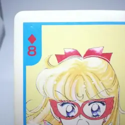 8 Sailor V DIA Sailor Moon Pretty Guardian Playing Cards NAKAYOSHI 1992 - Image 2