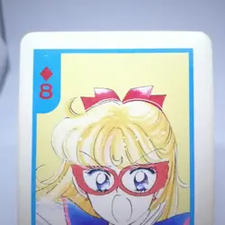 8 Sailor V DIA Sailor Moon Pretty Guardian Playing Cards NAKAYOSHI 1992 - Image 4