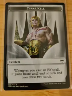 MTG Tyvar Kell Emblem 022 Kaldheim M/NM Free UK P&P - Image 1