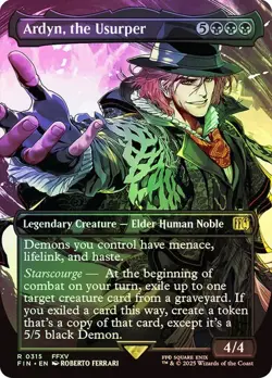 Ardyn, the Usurper FOIL BORDERLESS - 0315 - Rare - Final Fantasy FIN MTG - Image 1