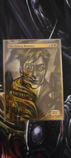 MTG ALTER: The Gitrog Monster, by Alterland. Full art alter/Jack the Ripper - Image 1