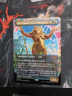 Sab-Sunen, Luxa Embodied (Borderless) Aetherdrift #354 Mythic Rare God Creature - Image 1