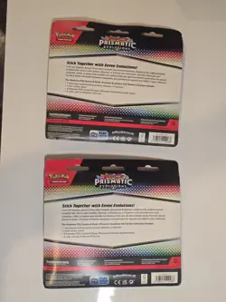 Lot of 2 Pokemon TCG Prismatic Evolutions Tech Sticker Collection Sylveon Sealed - Image 2