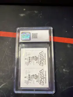 POKEMON POKEDEX Sticker #385-386 JIRACHI / DEOXYS 2022 PERU Blue Foil CGC 8 - Image 2