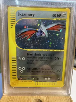 2002 POKEMON EXPEDITION SKARMORY -HOLO #27 PSA 8 NM-MT - Image 1