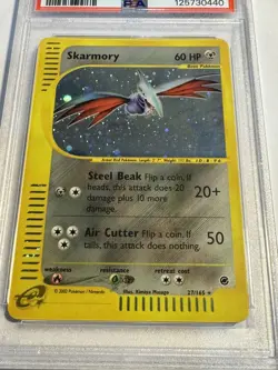 2002 POKEMON EXPEDITION SKARMORY -HOLO #27 PSA 8 NM-MT - Image 4