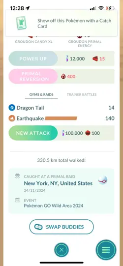 Pokemon Go Legendary Shiny Groudon ( High CP )( Reduced) - Image 2