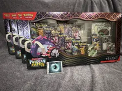 5x LOT Pokemon PALDEAN FATES Great Tusk Iron Treads Ex Premium Collection ✅ NEW - Image 1
