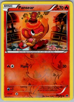 Pansear 15/99 Common Next Destinies Pokemon Reverse Holo NM - Image 1