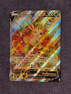 2021 Pokemon - TCG Leafeon V 167/203 Alt Art Evolving Skies - Image 1