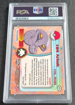 Arbok - POKEMON T.V. - 2000 Topps Chrome - PSA 8 - Image 2