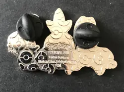 Hoenn Starters Torchic Mudkip Treecko Pokemon Pin Badge Metal Shiny 2014 RARE - Image 2