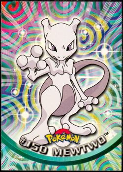 2000 Topps Pokemon TV Animation Edition Series 3 Non Holo #150 Mewtwo - Image 1