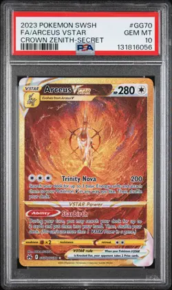 2023 POKEMON SWORD & SHIELD CROWN ZENITH SECRET FULL ART/ARCEUS VSTAR PSA 10 - Image 1