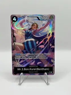 One Piece CCG TCG MR.2.BON.KUREI (Bentham) OP14-091 Alt Art SR - PACK FRESH MINT - Image 1