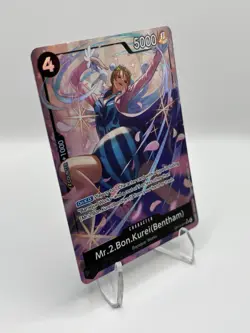 One Piece CCG TCG MR.2.BON.KUREI (Bentham) OP14-091 Alt Art SR - PACK FRESH MINT - Image 2